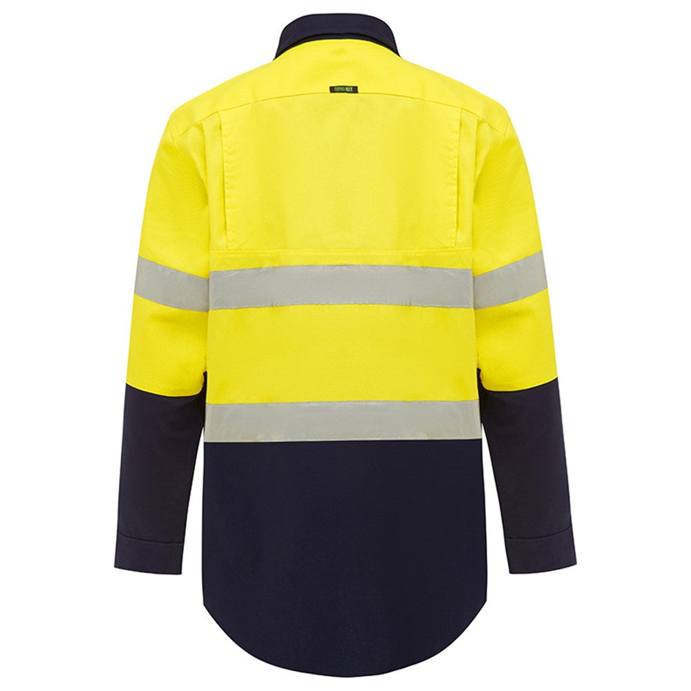 Hi Vis 2 Tone Closed Front Lightweight Taped Shirt - 2 Colour Options in Various Sizes