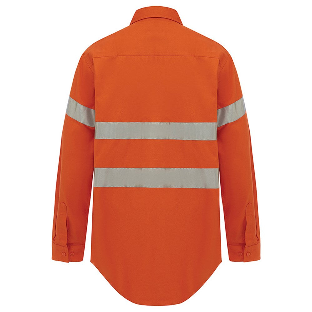 Hi Vis 2 Tone Closed Front Regular Weight Taped Shirt - 3 Colour Options in Various Sizes