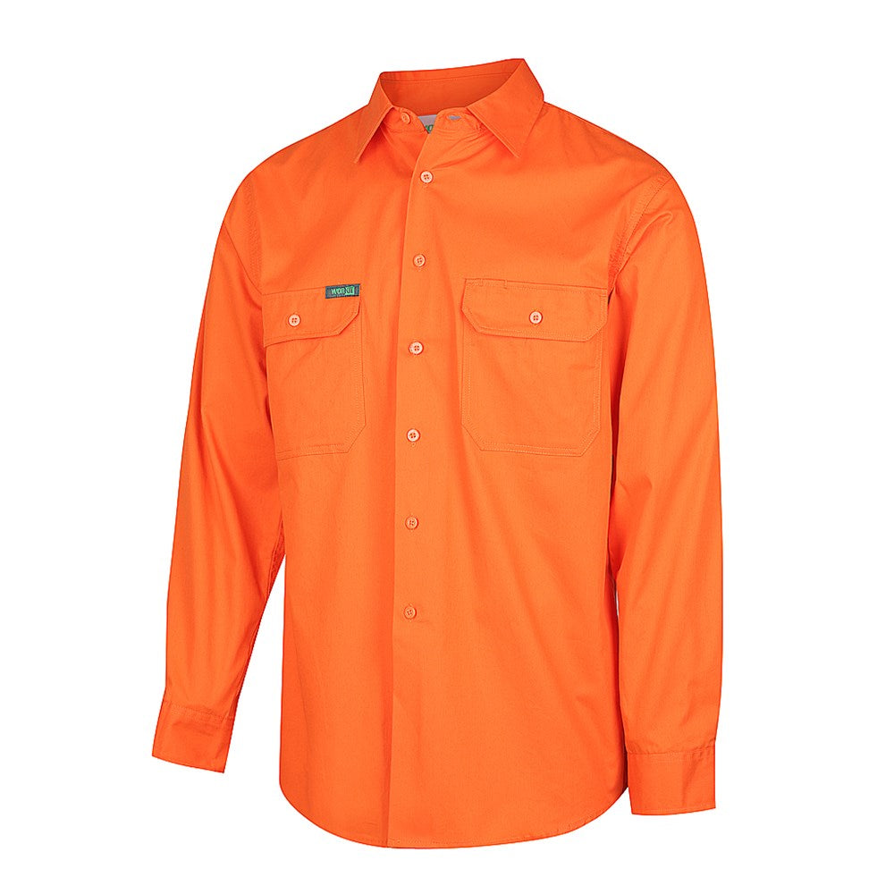 Hi Vis Lightweight Adjustable Cuff Shirt - 3 Colour Options Various Sizes