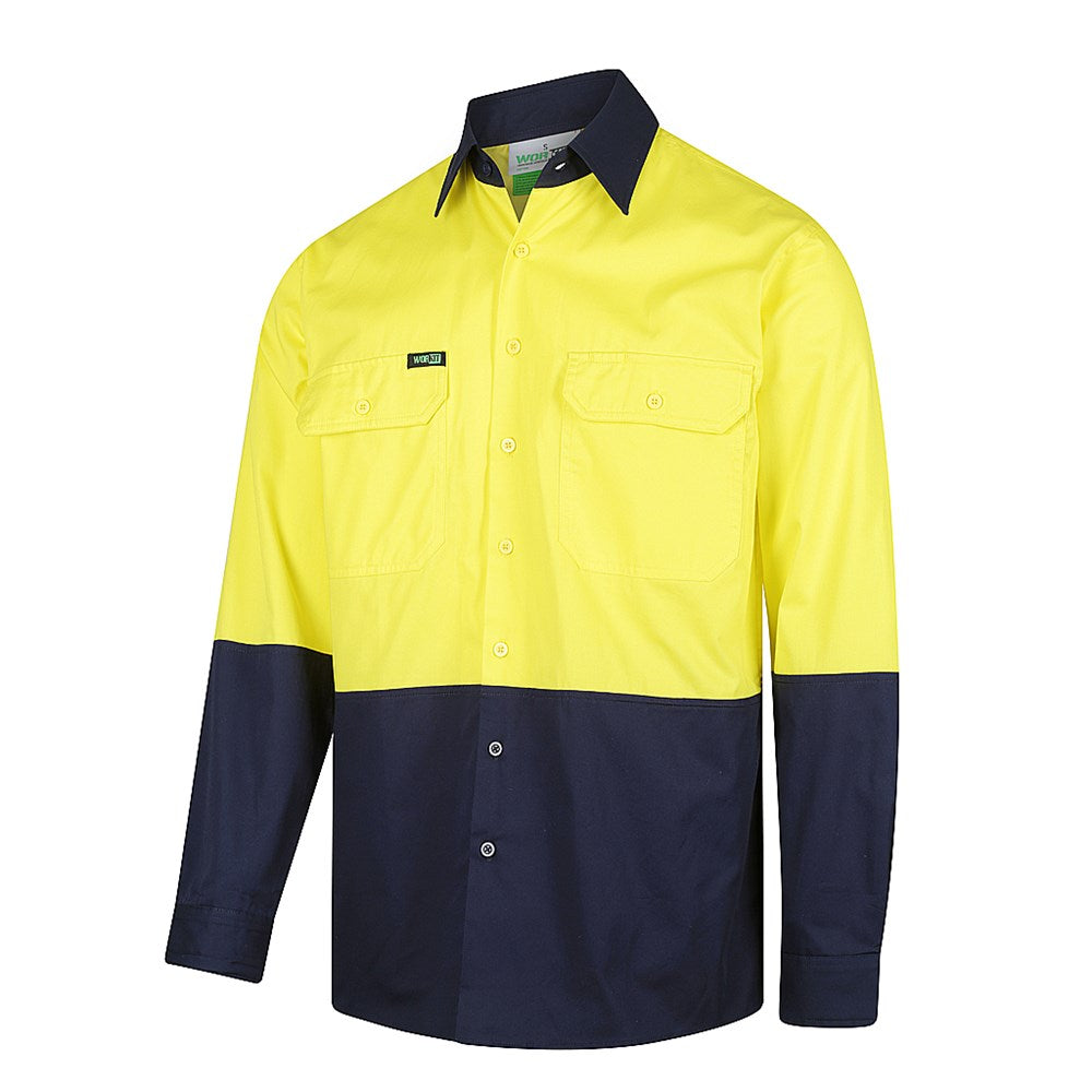Hi Vis Lightweight Adjustable Cuff Shirt - 3 Colour Options Various Sizes