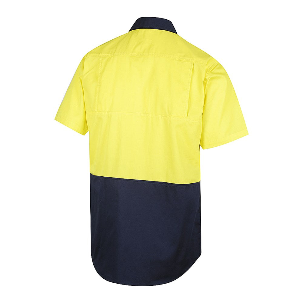 Hi Vis 2 Tone Lightweight Short Sleeve Shirt - 2 Colour Options in Various Sizes
