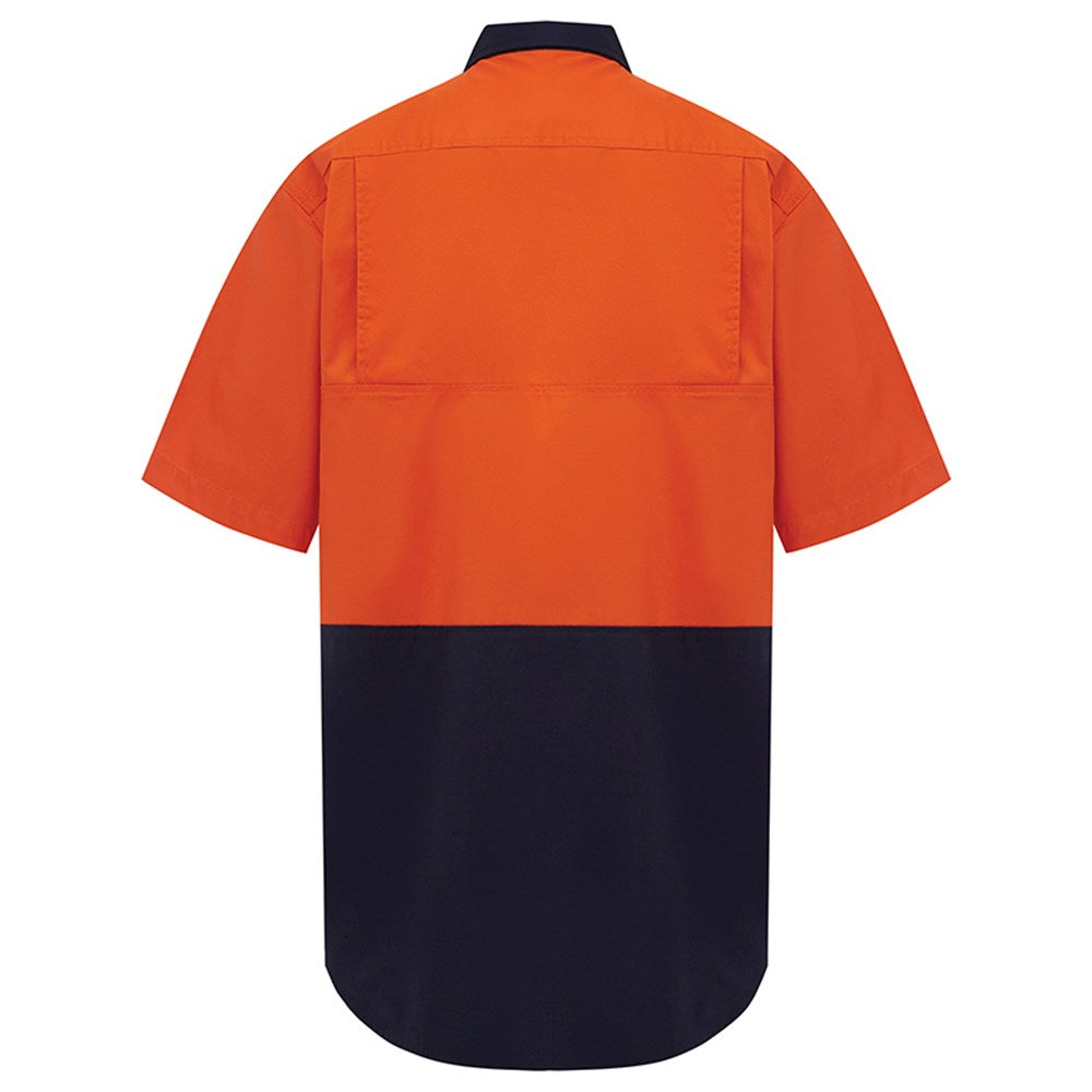 Hi Vis 2 Tone Lightweight Short Sleeve Shirt - 2 Colour Options in Various Sizes