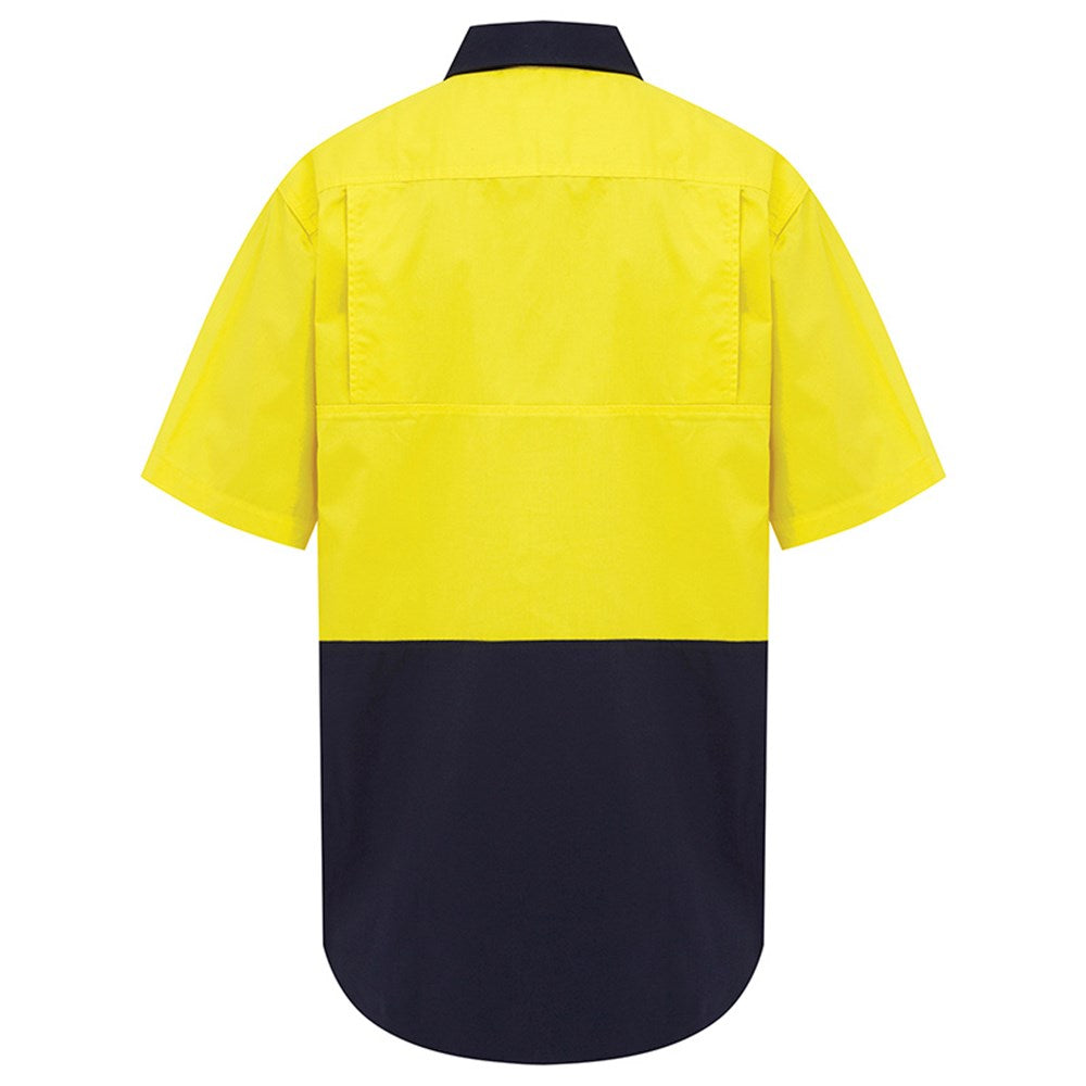 Hi Vis 2 Tone Lightweight Short Sleeve Shirt - 2 Colour Options in Various Sizes