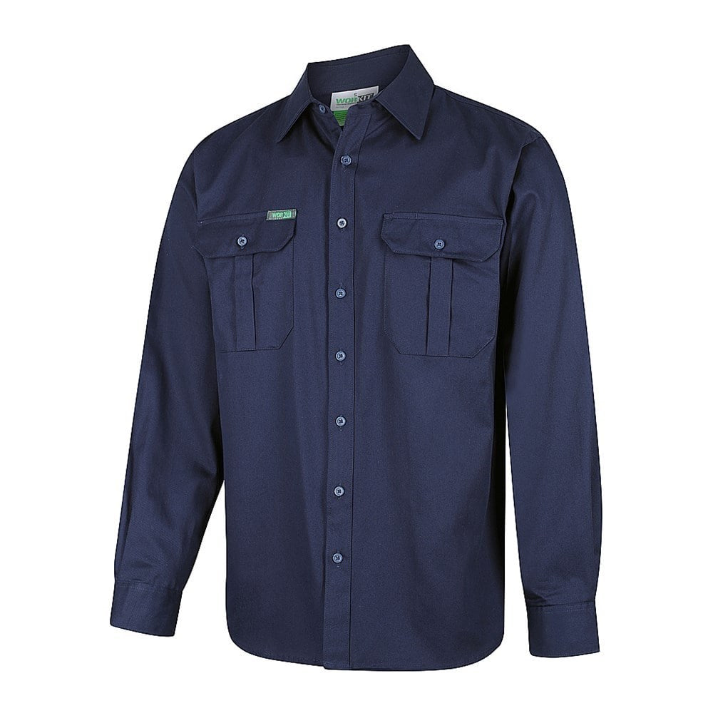 Regular Weight Long Sleeve Navy Shirt - Various Sizes