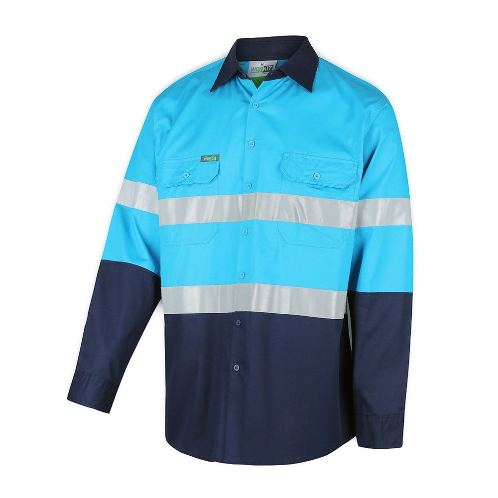 Hi Vis Lightweight Long Sleeve Taped Shirt - Various Colours and Sizes