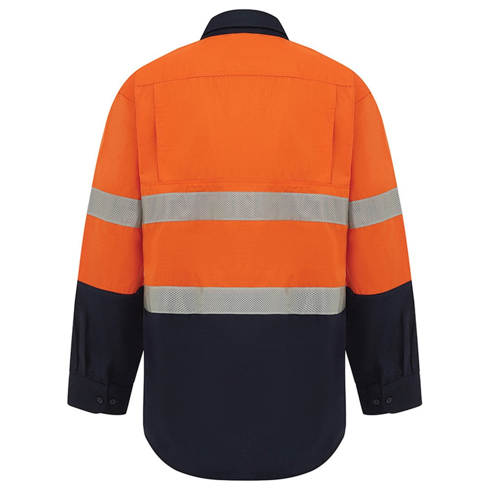 Hi Vis 2 Tone Lightweight Ripstop Breathable Taped Shirt - 3 Colour Options in Various Sizes