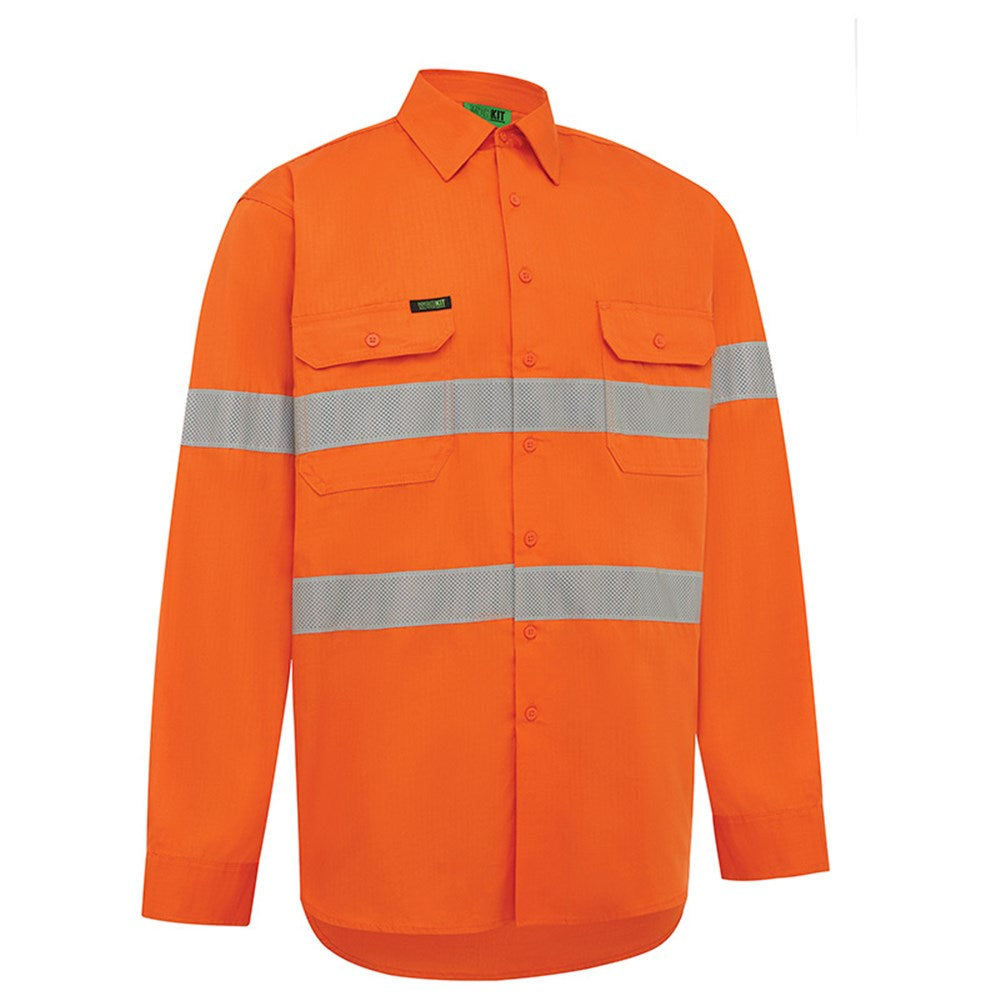 Hi Vis 2 Tone Lightweight Ripstop Breathable Taped Shirt - 3 Colour Options in Various Sizes