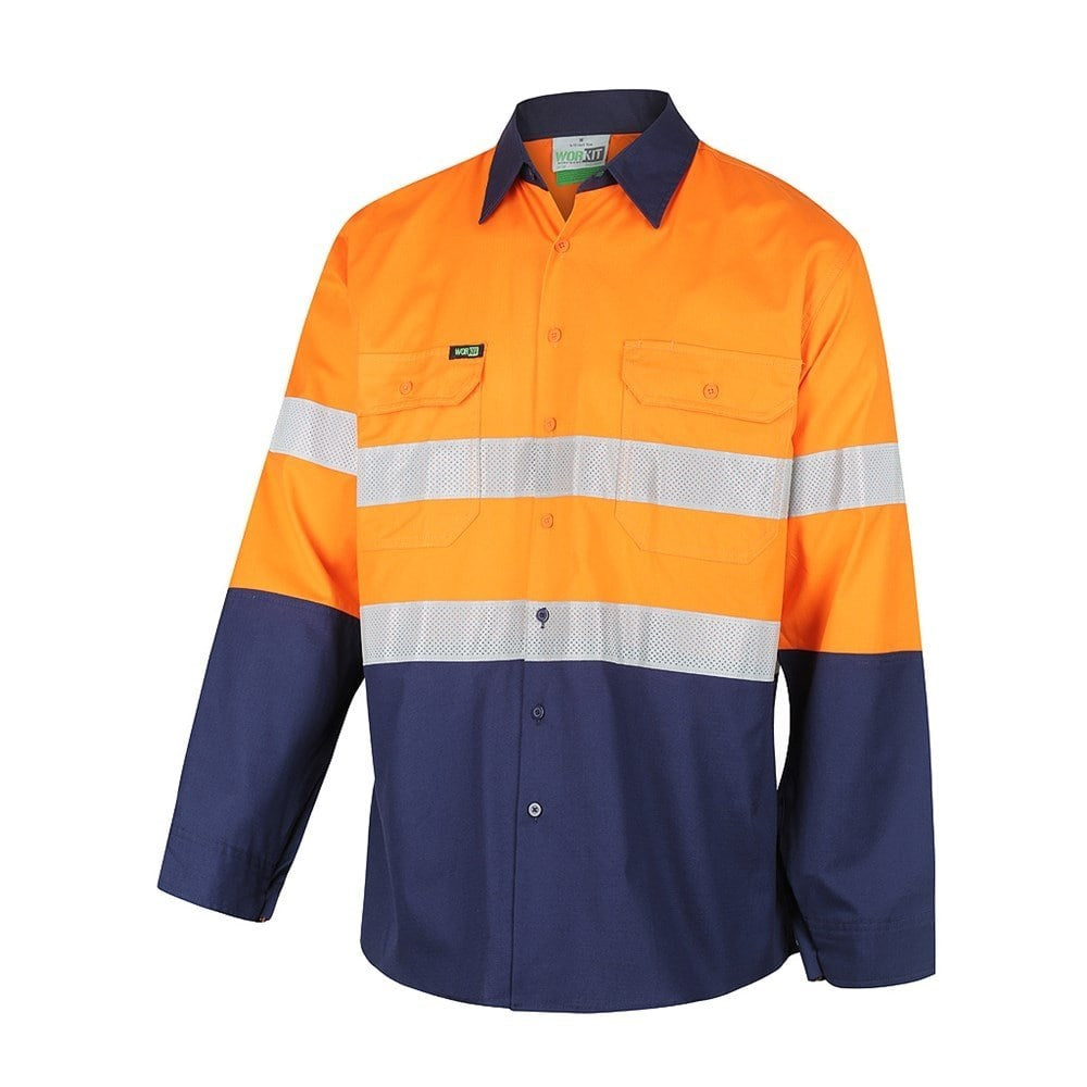 Hi Vis 2 Tone Lightweight Ripstop Breathable Taped Shirt - 3 Colour Options in Various Sizes