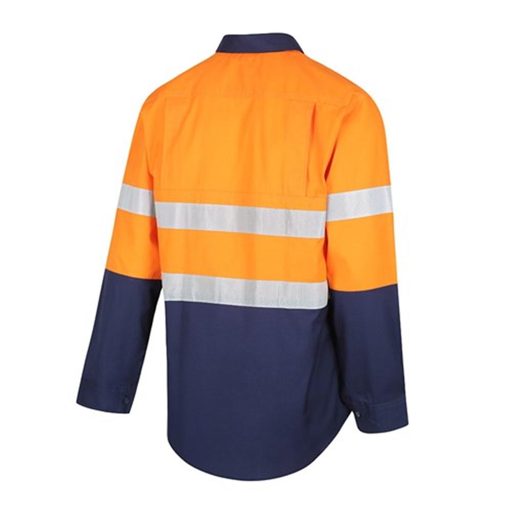 Hi Vis 2 Tone Lightweight Ripstop Breathable Taped Shirt - 3 Colour Options in Various Sizes