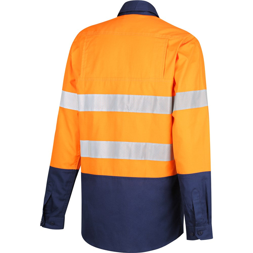 Womens Hi Vis Lightweight Ripstop Breathable Taped Shirt - 3 Colour Options in Various Sizes