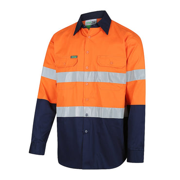 Hi-Vis 2 Tone Vented Regular Weight Taped Shirt - Various Colours and Sizes