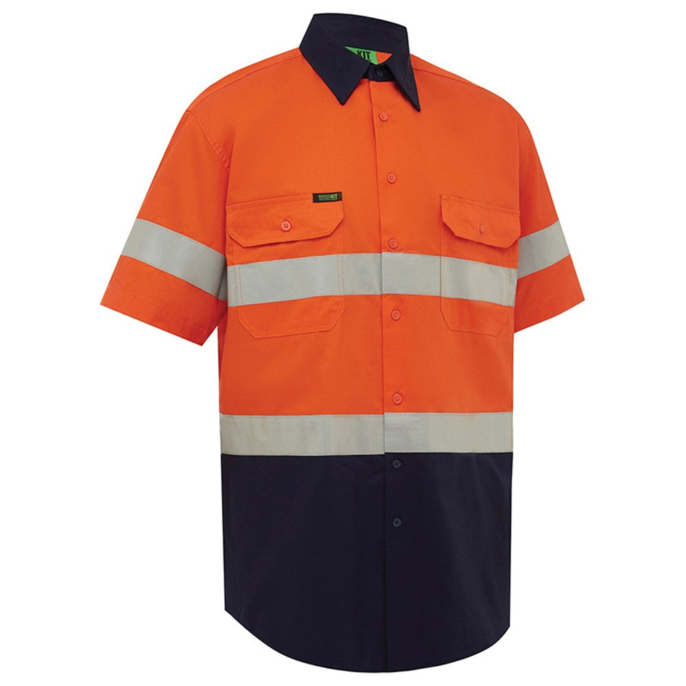 Hi Vis Lightweight Short Sleeve Taped Shirt - 2 Colour Options in Various Sizes