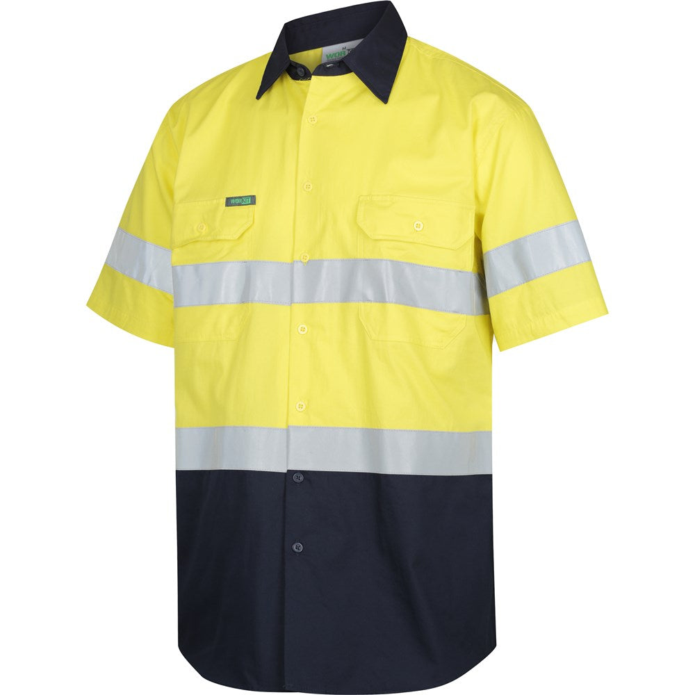 Hi Vis Lightweight Short Sleeve Taped Shirt - 2 Colour Options in Various Sizes