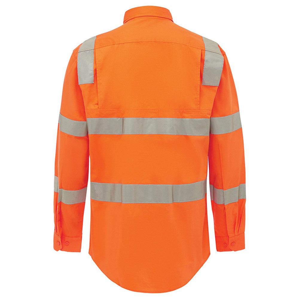 Hi Vis Lightweight VIC Rail Taped Orange Shirt - Various Sizes
