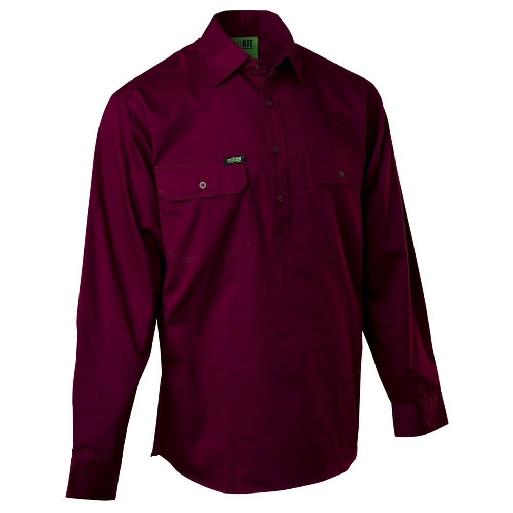 Flinders Lightweight Half Closed Country Shirt - 2 Colour Options in Various Sizes