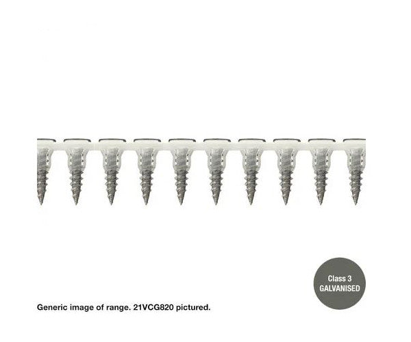 Macsim Collated Countersunk Villaboard Screws - Box of 1000 - Various Sizes & Finishes