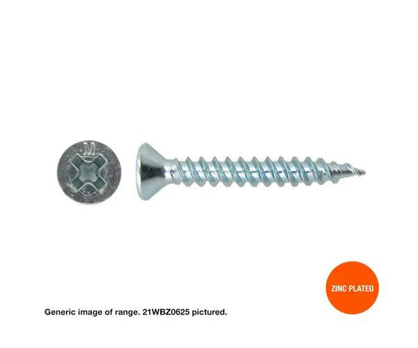 Macsim Timber Screws Zinc Plated - Various Sizes and Quantities