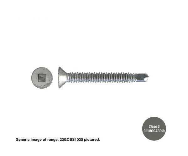 Macsim Countersunk Self Drilling Screws (FULLY THREADED) Galvanised - Various Sizes & Drive Types