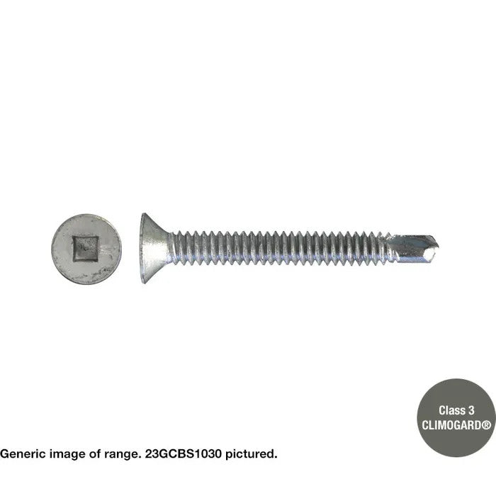 Macsim Countersunk Self Drilling Screws (FULLY THREADED) Galvanised - Various Sizes & Drive Types