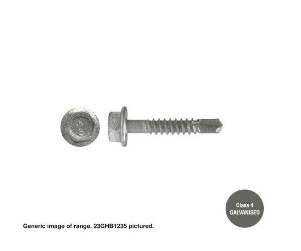 Macsim Hex Washer Face Self Drilling Screws Galvanised - Various Sizes and Quantities