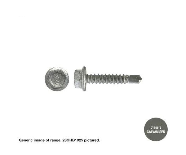 Macsim Hex Washer Face Self Drilling Screws Galvanised - Various Sizes and Quantities