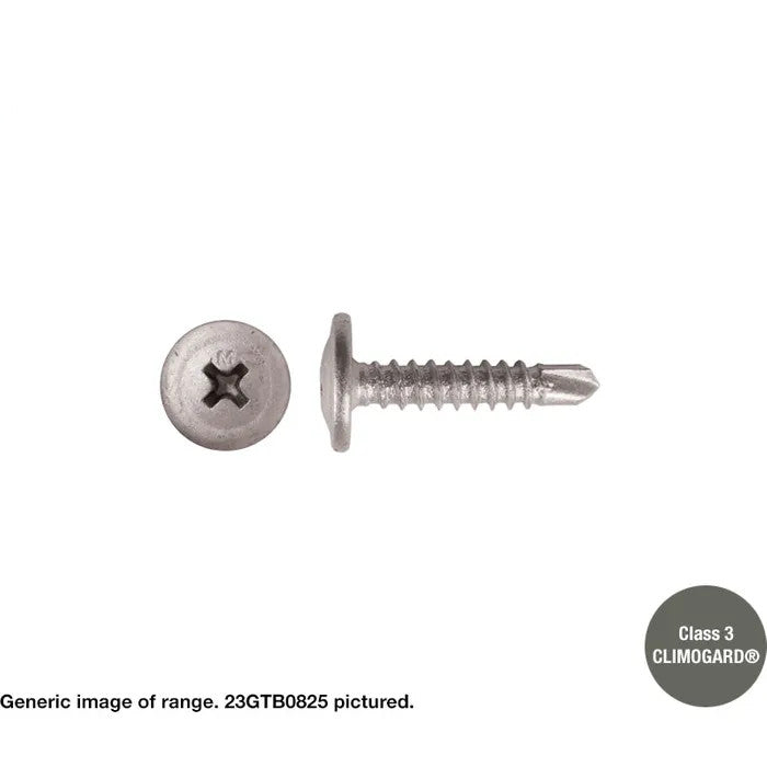 Macsim Button Head Self Drilling Screws (Phillips Drive) Galvanised - Various Sizes and Quantities
