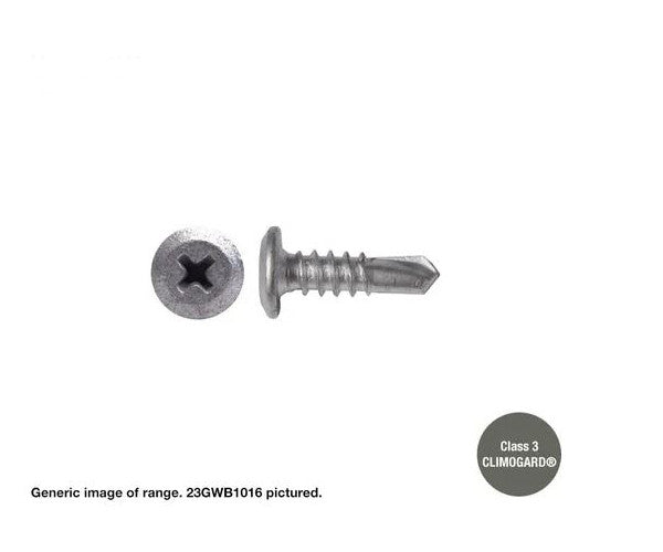 Macsim Wafer Head Self Drilling Screws (Phillips Drive) Galvanised - Various Sizes and Quantities