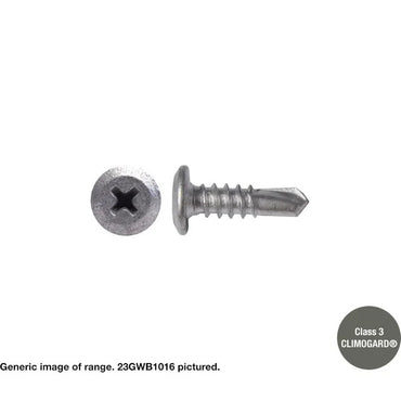 Macsim Wafer Head Self Drilling Phillips Drive Galvanised Screws -gauge x length x box quantity
