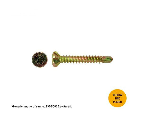 Self Drilling Screw self-embedding head Zinc Fully Threaded Phillips