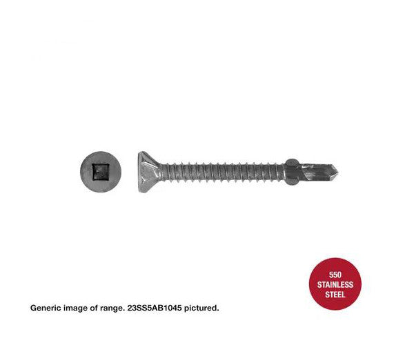 Macsim Self Drilling Wing-Tip Decking Screws (Square Drive) Bi-Metal & 550 Grade Stainless Steel Options - 10G x 45mm