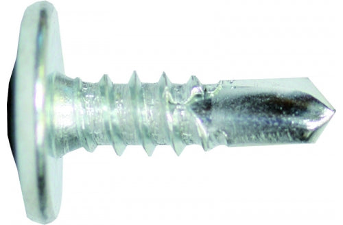 Macsim Button Head Self Drilling Screws Clear Zinc Plated - Box of 1000 - Various Sizes and Drives