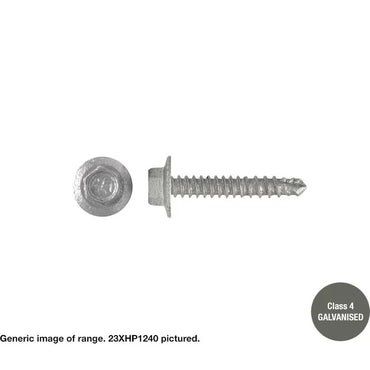 Self Drilling Galvanised Tornado Roofing Screws 12g x 25mm Box of 1000 - Painted Head Options