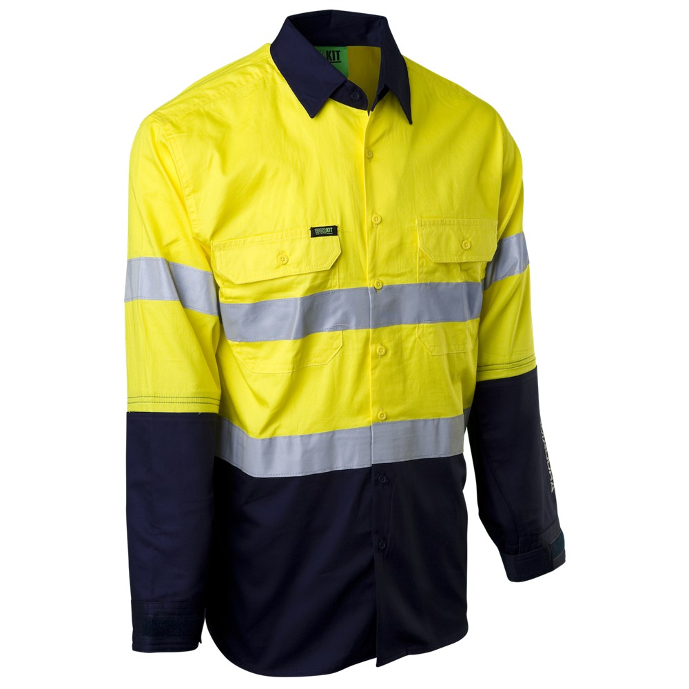 Hi Vis Armadura Cut Protection Long Sleeve Taped Shirt - 2 Colour Options in Various Sizes