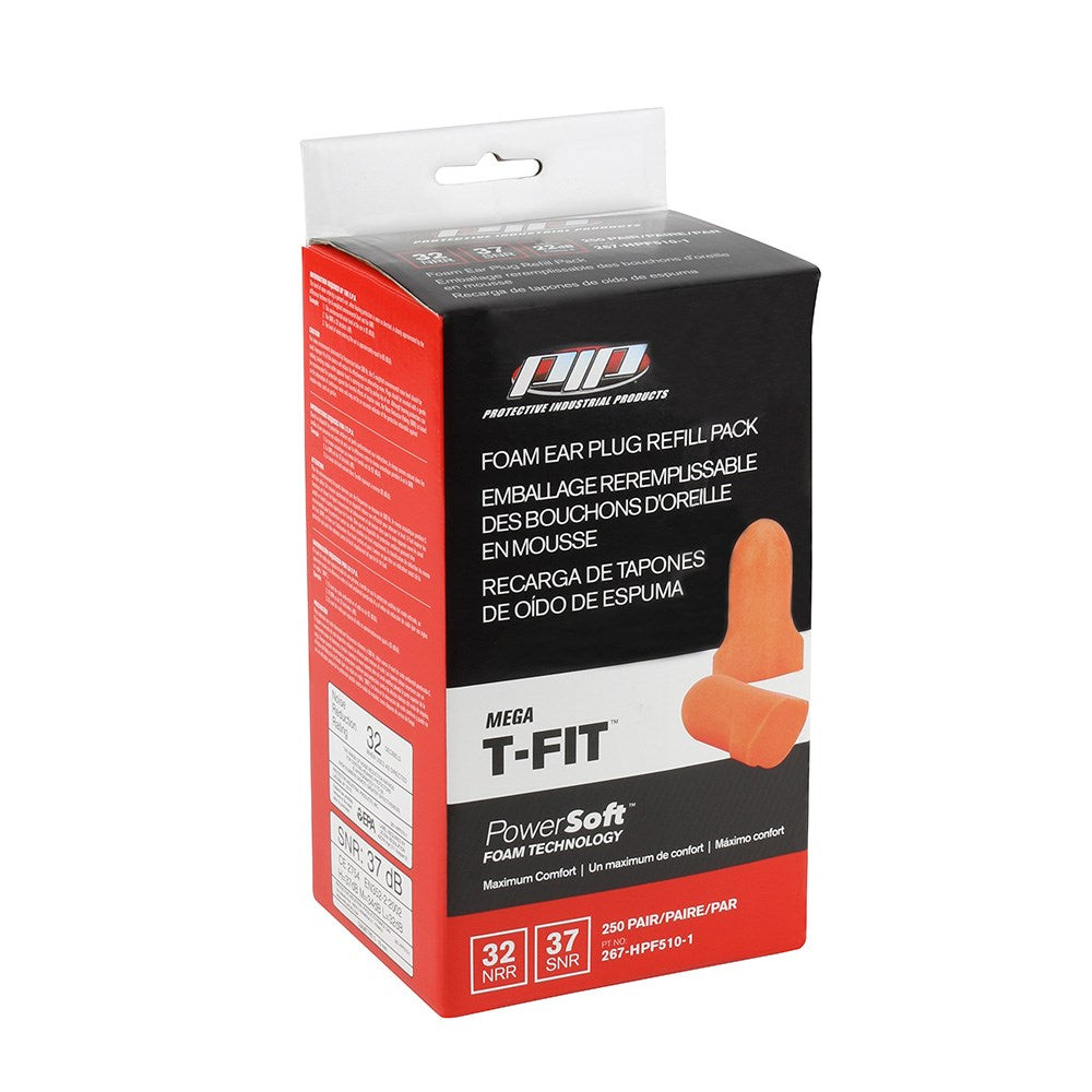 Powersoft Mega T-Fit and Ez-Twist EarPlugs Corded and Uncorded - Various Pack Quantities