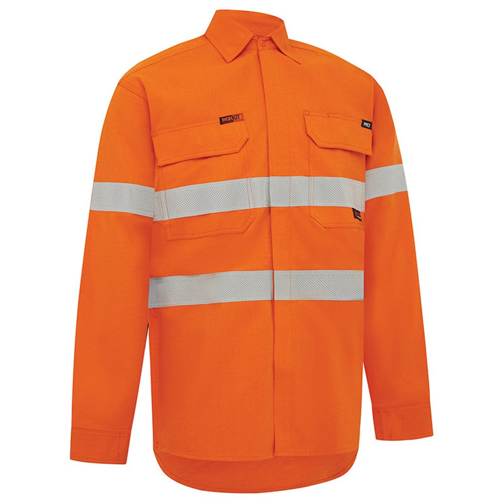 FLAREX RIPSTOP PPE2 FR Inherent 197gsm Taped Orange Shirt - Various Sizes