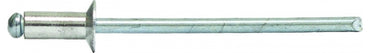 Aluminium Steel Countersunk Rivets - max grip x diameter x box quantity