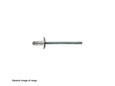 All 304 Stainless Steel Dome Head Large Flange Rivets - max grip x diameter x box quantity