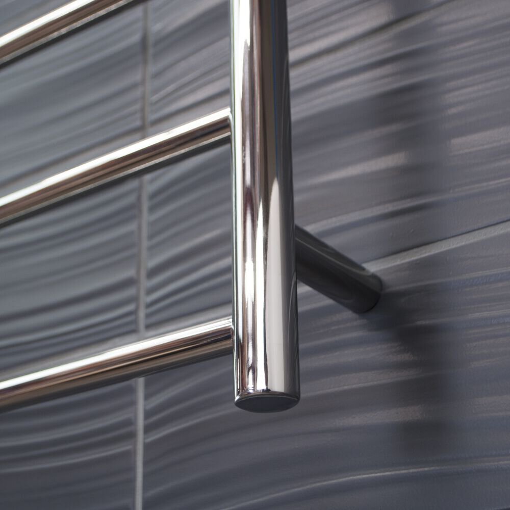 Radiant Heated Towel Rail (RTR530) 530mm x 700mm - 8 Round Bars - Multiple Colour Finishes