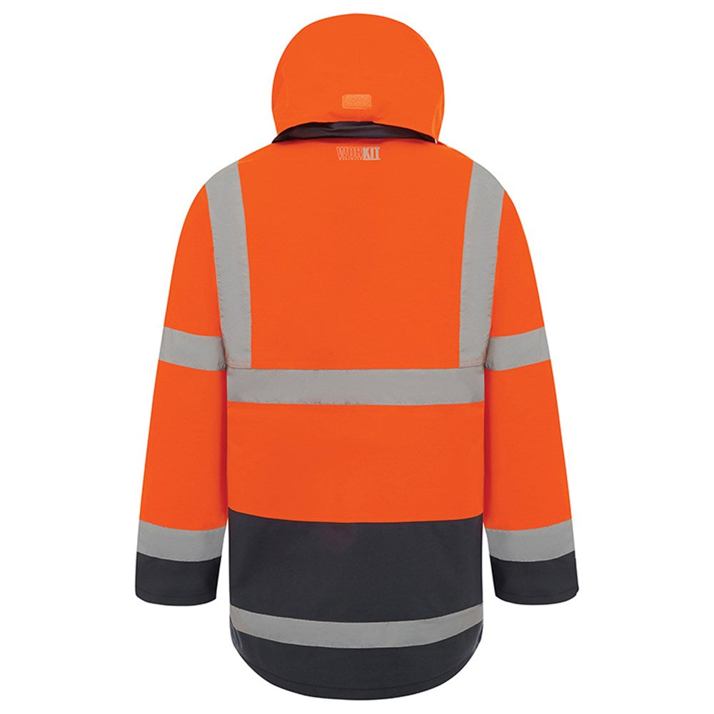 Hi Vis 2 Tone 3/4 Length Wet Weather Taped Jacket - 2 Colour Options in Various Sizes