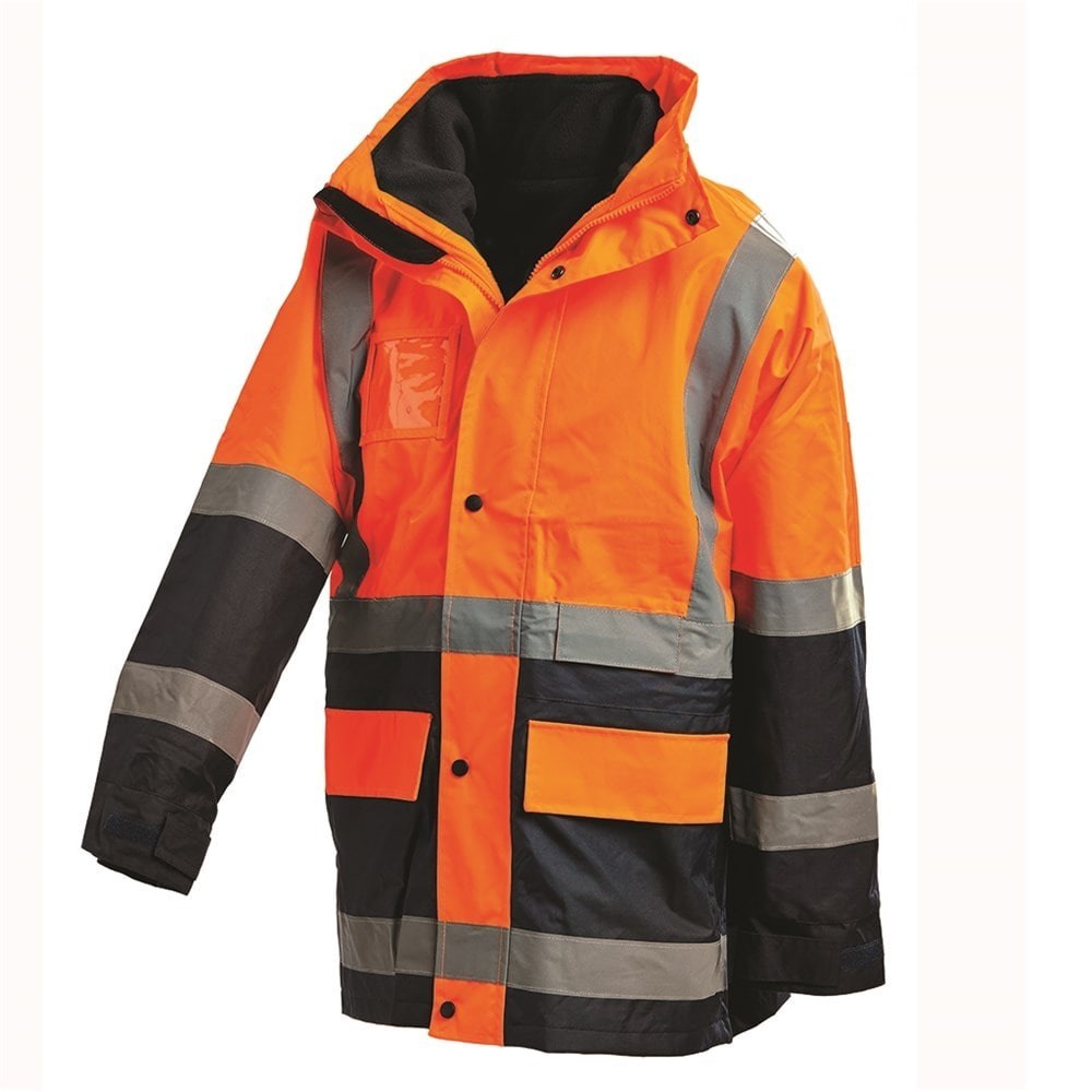 Hi Vis Taped 2 Tone 5 in 1 Biomotion Jacket - 2 Colour Options in Various Sizes