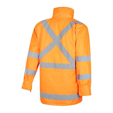 Hi-Vis 2 Tone 5 In 1 Waterproof Biomotion X-Back Rail Taped Jacket Limited Sizes