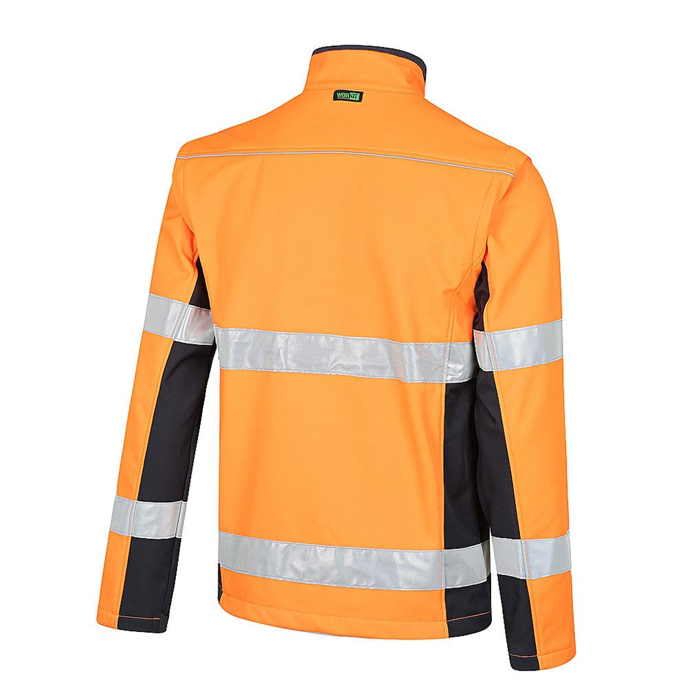 Hi Vis Taped 2 in 1 Soft Shell Biomotion Rain Jacket - 2 Colour Options in Various Sizes
