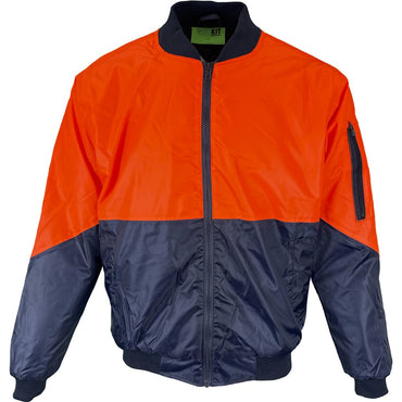 Hi-Vis 2 Tone Wet Weather Bomber Jacket - 2 Colour Options in Various Sizes