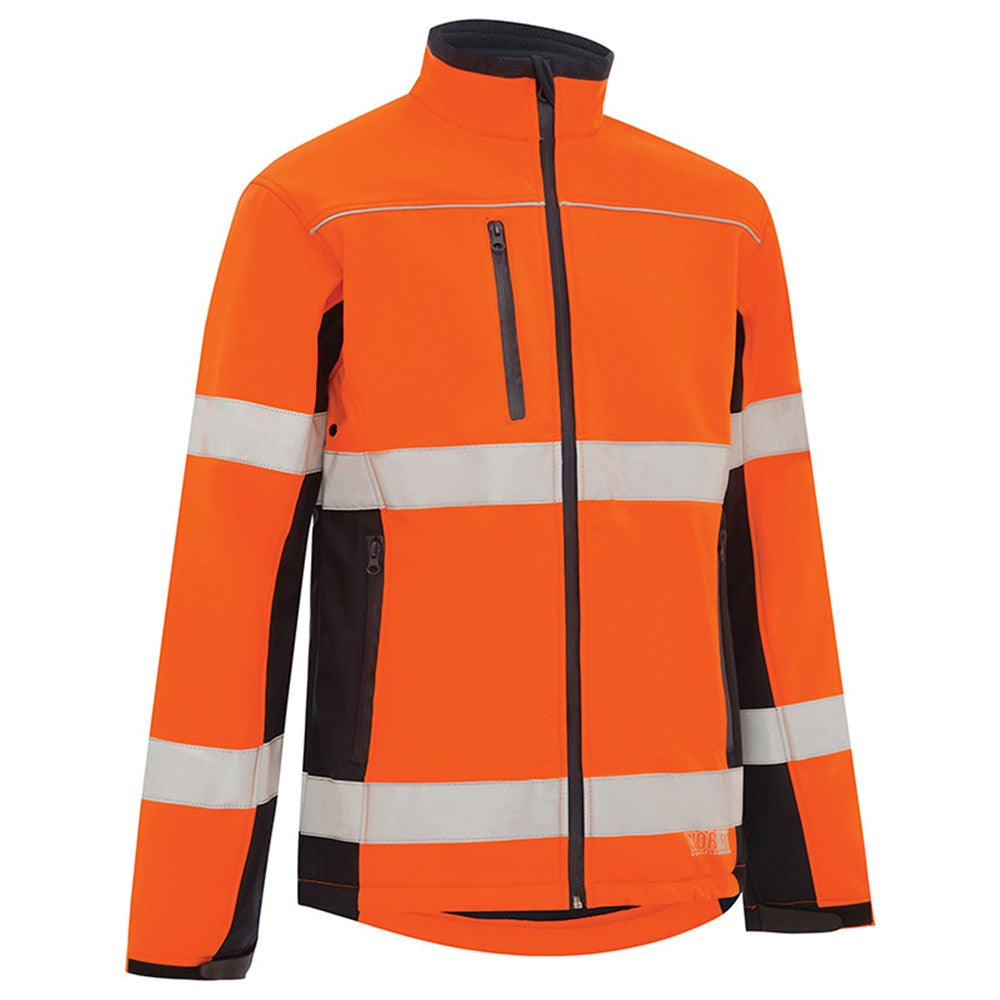 Hi Vis Taped Biomotion Soft Shell Jacket - 2 Colour Options in Various Sizes