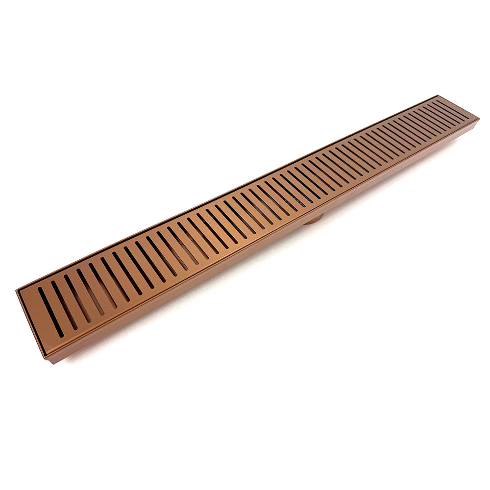 Radiant Linear Slotted Grate TOP ONLY 100mm - in Various Lengths and Colour Finishes