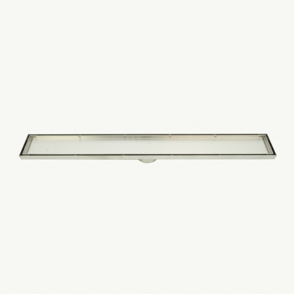 Radiant 316 Stainless Steel Linear Tile Insert Shower Grate - Various Length Options in 3 Outlet Sizes