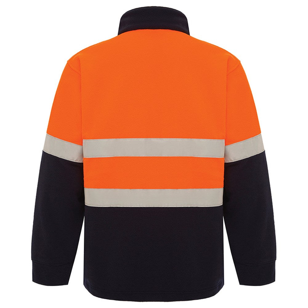 Hi Vis 2 Tone 1/4 Zip Taped Polar Fleece Jumper - 2 Colour Options in Various Sizes