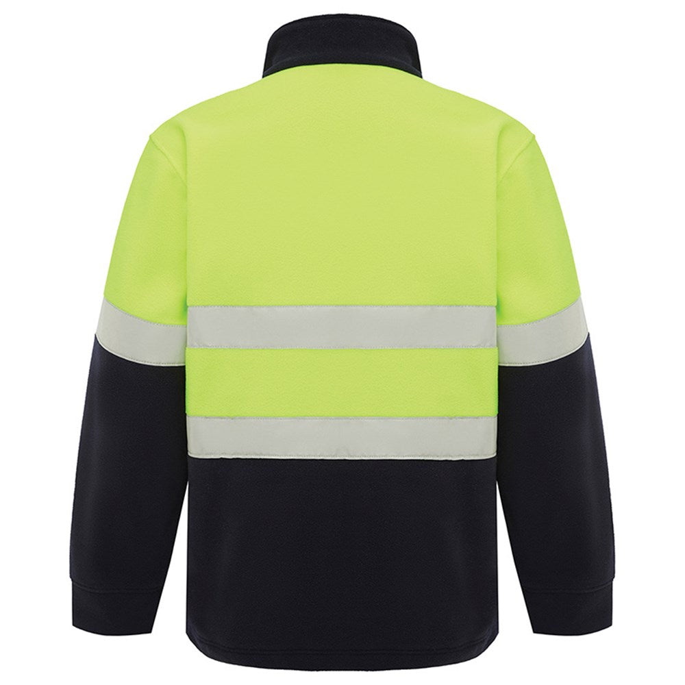 Hi Vis 2 Tone 1/4 Zip Taped Polar Fleece Jumper - 2 Colour Options in Various Sizes