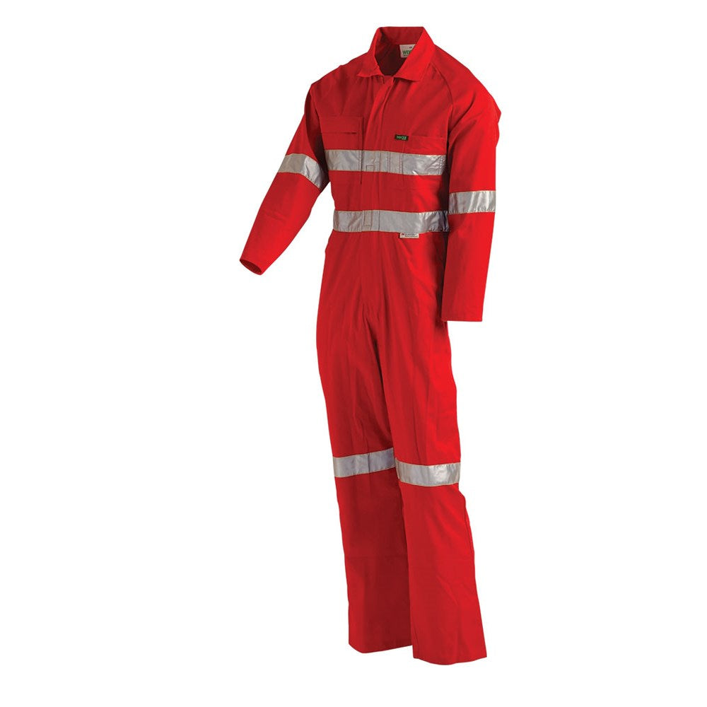 Hi Vis Mid-weight Taped Red Coverall with YKK 2 Way Nylon Zip - Various Sizes