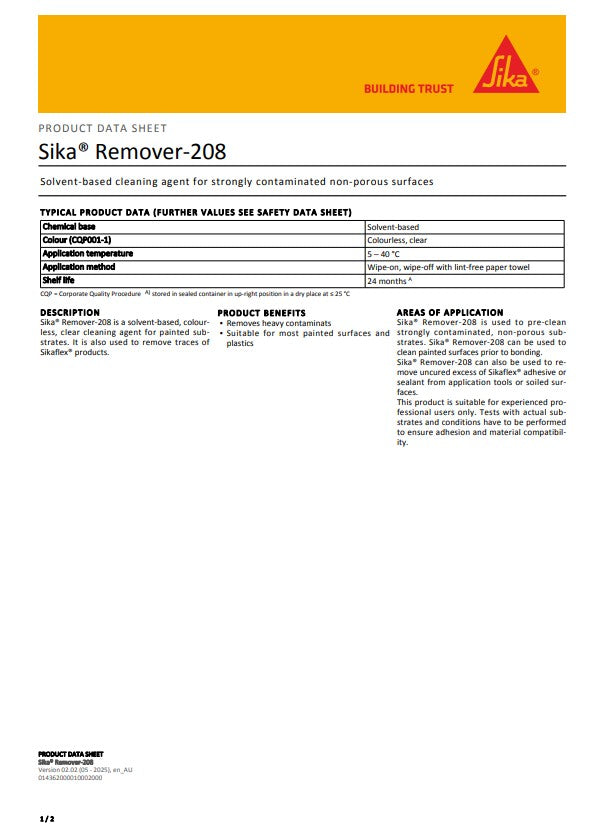 Sika Remover 208 1L